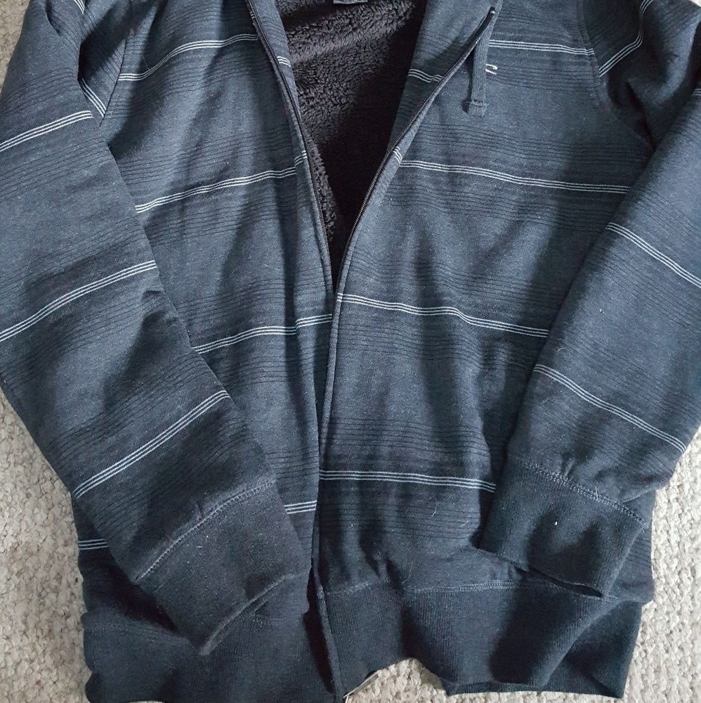 Men's hooded zip up